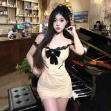 French Temperament Small Scented Lace Splicing Dress Women's Summer Shoulder Repair Slimming Bag Hips Sling Skirt