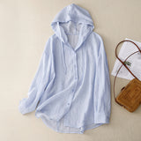 3 Color Into Hooded Sunscreen Long-Sleeved Air-Conditioning Shirt Coat Women Thin Loose 2026 Summer New Leisure Top