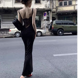Suspension Fish Tail Dew Back Lace Open Dress Women's Spring Dress 2025 New Swaying Feeling Full