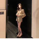 Thousand Gold Style Suit Women's Glide Small Fragrant Coat 2026 Autumn New Temperament Small Short Skirt