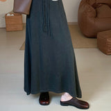 KANING Autumn Warm And Comfortable Knitted Skirt 2026 New Korean Edition Harvesting Skinny Mid-Dressed Skirt Woman