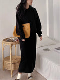 KANING Sheep Velvet Thick Hooded Set 2026 Autumn New Sweater Mid-Long Skirt Two-Piece