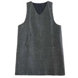 2026 Autumn And Winter Hairy Vest Vest Skirt Long Leisure Loose Large Size Bottom Skirt Woman