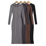 Spice Girls Autumn And Winter Bottom Grip Zip Hooded Long Sleeves To Keep Warm Waist Fishtail Skirt