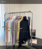 KANING Solid Color Pile Sweater Bottom Shirt 2026 Autumn And Winter New Sweet Wind Clear Pure Knitted Girl