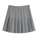 Safety Pants + Zipper + Button-Downed Skirt JK Uniform Korean Fashion Student Skirt Half Skirt Skirt