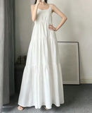 Large-Size Sling Dress Female Long Han Yin Summer Fat Mm Shading Top Thin To Ankle Skirt