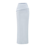 Hottie Sexy High-Waisted Hip Half-Dress Dress Pure Lust Wind Rollover Skirt Woman