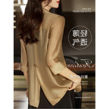 2025 Spring And Summer Thin Blazer Women's Design Sense Of Niche Fashion Temperament Loose Chiffon Sunscreen Shirt