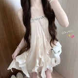 New Style Dress Female Princess Travel Summer Small Man Wearing Temperament French Beauty Sling Girl Skirt