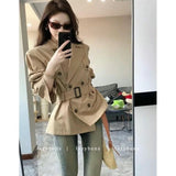 Advanced Windwear Jacket 2026 Autumn New Temperament Double Row British Small Short-Term Waist Coat Top Woman