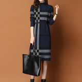 Autumn Dress 2026 New Sweater Dress With Coat Long Over The Knee Dress Knitted Bottom Dress Winter Thick