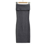 Temperament Gray Side Low-Waisted Woven Ass Skirt Simple Street Slimming Leisure Half Body Skirt Spring