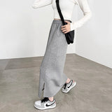 Black Half-Dress Girl Spring And Autumn 2025 New A-Word Long-Term High-Rise High-Waisted Temperament Straight Skirt