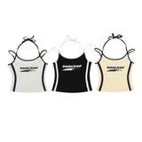 Fashion Hot Babes Sexy Slammed Sling Vest Women's Summer Design Slimming Short Blouse