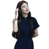 Short-Sleeved Dress New Chinese Style 2025 New National Style Retro Thin Young Temperament Improved Cheongsam Women's Summer