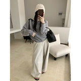 KANING Korean Design Feels To Wear A Rope Knitting Shirt 2026 Autumn And Winter New Leisure Jacket Comfortable Sweater Woman