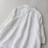 2026 Summer Fashion Loose Large Size Women's Cotton Collar Medium Long Simple Generous Meat Cover Thin Dress