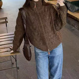 KANING Solid Color Lazy Windy Sweater 2026 Autumn And Winter New Thick Collar Knit Coat Woman