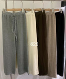 KANING Waffle Knitted Wide-Legged Trousers Women's New High-Rise Thin Tight Trousers In Autumn And Winter 2026