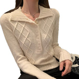 KANING Korean Version Of Self-Repair Polo Collar Knitted Shirt 2026 Autumn And Winter New Soft-Clip High-End Hooded Sweater