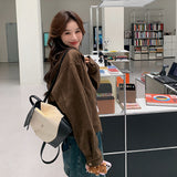 Maillard Short Velvet Jacket Women's Spring And Autumn Dress Retro Lazy Chic And Cool And Fur Jacket Jacket