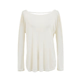 Twisting Back Sunscreen T-Shirts In The Long-Sleeved Autumn With A New T-Shirt Collar