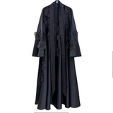 Australian Fashion High-End Feel Dress 2025 New Fashion Flower Splicing Taf Design Long Leaf Dress