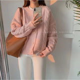 Korean Version Of The Gentle Mahjong Sweater Women's Coat 2026 Autumn And Winter New Loose Soft-Creative Knitted Cardigan Women's Clothing Trend