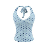 Real Shooting Hottie Hanging Neck Vest Woman With Breast Pad Summer 2026 Short Outer Wear Pure Desire Top