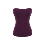 Pure-Want Summer Sleeveless Chest Pads With Chest Vest To Collect Short Skinny Bottom Top