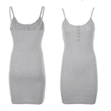 Hottie Sexy Low-Breasted Shoulder Sling Dress Women Summer Elastic Body-Dective Breast-Bottomed Ass Skirt