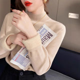 KANING Thicken And Bottom Sweater 2026 Autumn And Winter New Warm One Half High Collar Knitting Shirt