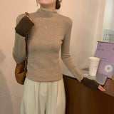 KANING Half-High Collar Knitting Bottom Women 2026 Autumn And Winter New High-End Feeling Thin Inside Sweater Bottom