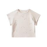 Sweet Hottie Bows Short-Sleeved Summer Round-Neck Fashion Short-Term Navel Bottom Shirt T-Shirt Three-Dimensional Personality