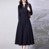 Early Spring Elegant Simple French Dress 2026 New Fashion Age Reduction Slim Temperament Dress