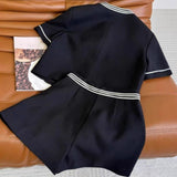 Summer Women's Temperament Goddess Fan High-End Small Fried Street Age-Old Fashion Style Shorts Two-Set #905