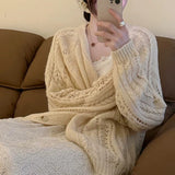 3.19 / New In Spring XUAN XIAO JIE Mahe Hair Reduction Knitted Cardigan Woman