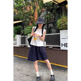 Summer New Three-Dimensional High-Waist College Wind Half-Dress Women Show Thin Tight Waist Casual Fashion Sports