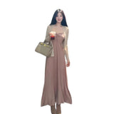 Gentle Atmosphere Feel Skinny Tective Dress Women In Early Spring Pure Desire To Slime Short Sleeves Long Skirt Dress Set