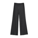 Purely Want Girl V Waist Zipper Display Thin Leg Trousers Leg Long Vertical Trousers Home Comfortable Yoga Pants