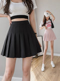 Four Seasons Short Dress Women's Hundredfolded Dress JK Uniform Skirt Fashion Half-Sleep (Long + Safety Pants + Zipper + Button)