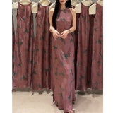 2026 Summer New Exquisite National Style Sling Dress Elegant Sleeveless Print Dress Thin One Dress