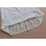 2026 New Summer Korean Version Of The Original Single-Round Embroidered Lace Sling White Loose Cotton Vest Bottom Woman