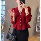 KANING French Small Fragrant Style Design Knitted Cardigan Women 2026 Autumn And Winter New Pearl Single Buckle Sweater Female