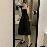 French Suspension Dress Women's Summer 2025 New Slimming Back Temperament A-Character Skirt