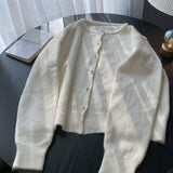 Small Man 2026 Autumn Yang New Knitted Shirt New Coat Women Loose Wearing High Sweater Opener