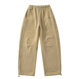 Autumn And Winter Thick Velvet Embroidery Banana Pants Casual Loose Straight Trousers Warm And Comfortable