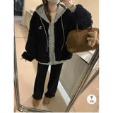 KANING Waffle Knitted Wide-Legged Trousers Women's New High-Rise Thin Tight Trousers In Autumn And Winter 2026