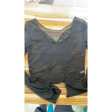 Fashiony Sexy Hottie Wind Collar Long-Sleeved T-Shirt Girl Winter New Slimming Inside A Short Top